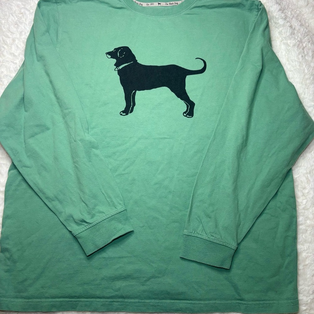 The Black Dog Green Long Sleeve